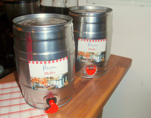 Small Kegs of Bier for Sale.